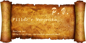 Pillár Veronika névjegykártya