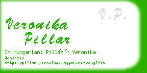 veronika pillar business card